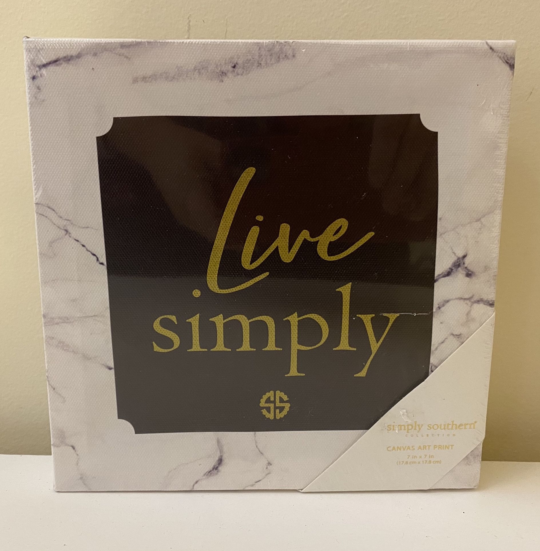 Simply Southern Collection “Live Simply” 7x7 NEW & Sealed