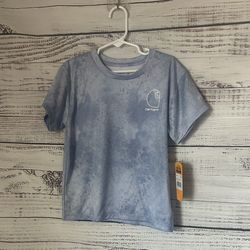 NWT Carhartt girls Tie-Dye Blue shirt size 7