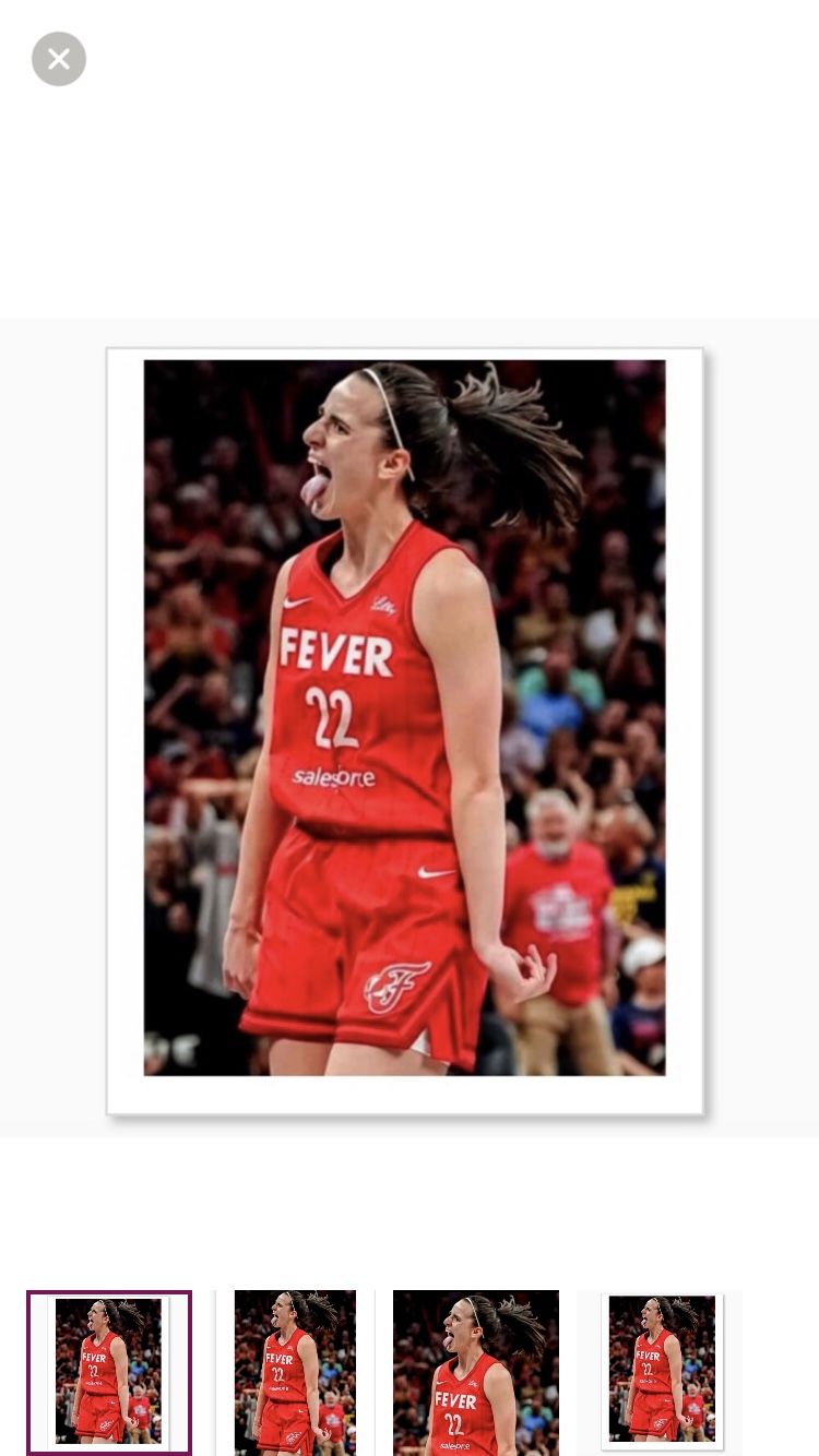 BRAND NEW!💯 CAITLIN CLARK ULTRA PREMIUM GLOSSY 8.5x11 ROOKIE INDIANA FEVER TONGUE OUT! REPRINT WALL/LOCKER BASKETBALL POSTER