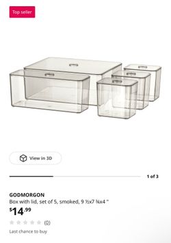 IKEA Clear Storage Organizer