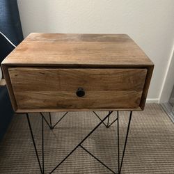Set Of Wood Nightstands