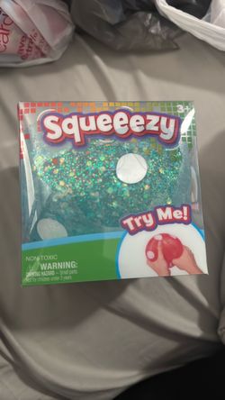 Squeeezy Glitter Stress Ball Toy