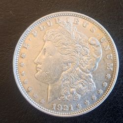 1921 Morgan Silver Dollar- Uncirculated  61/62