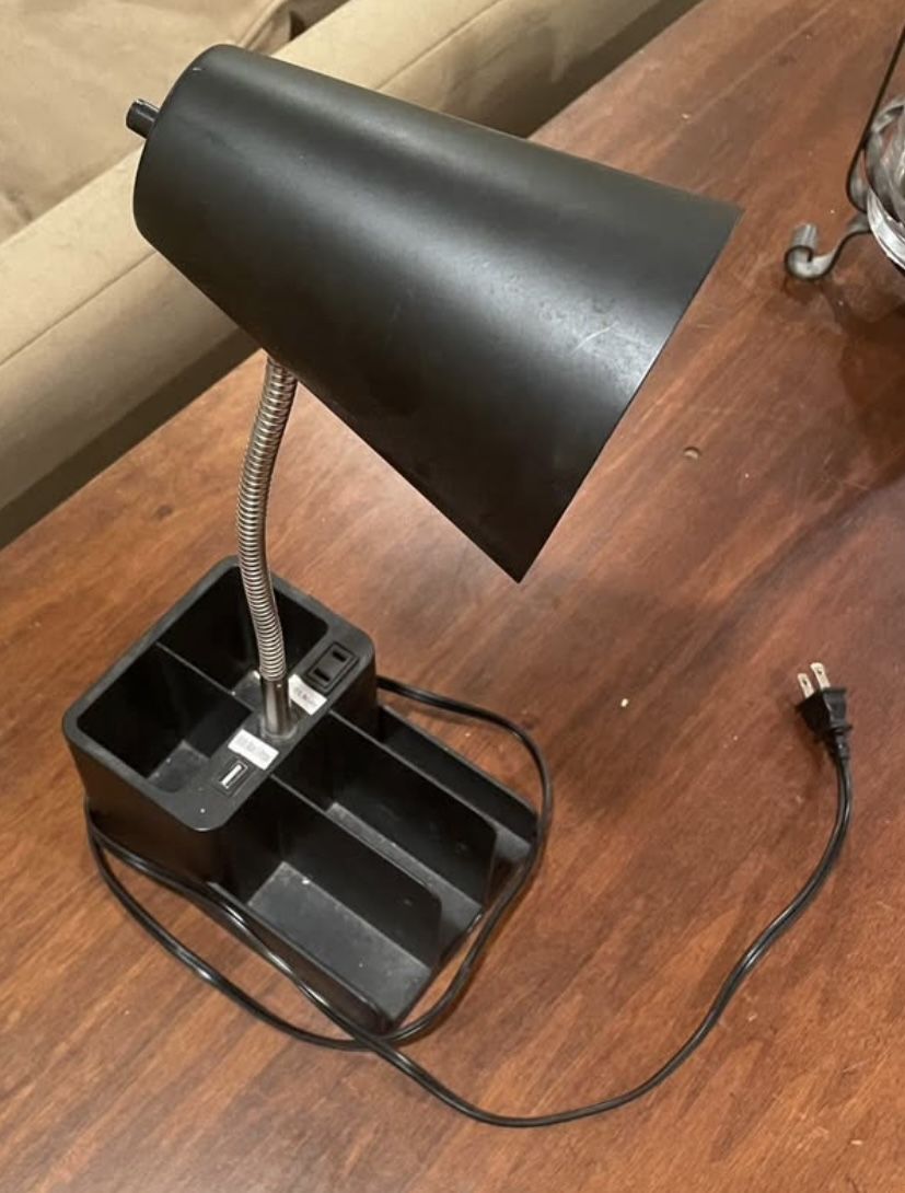 Lamp with an Organizer and Charging Stations (great for school/college)