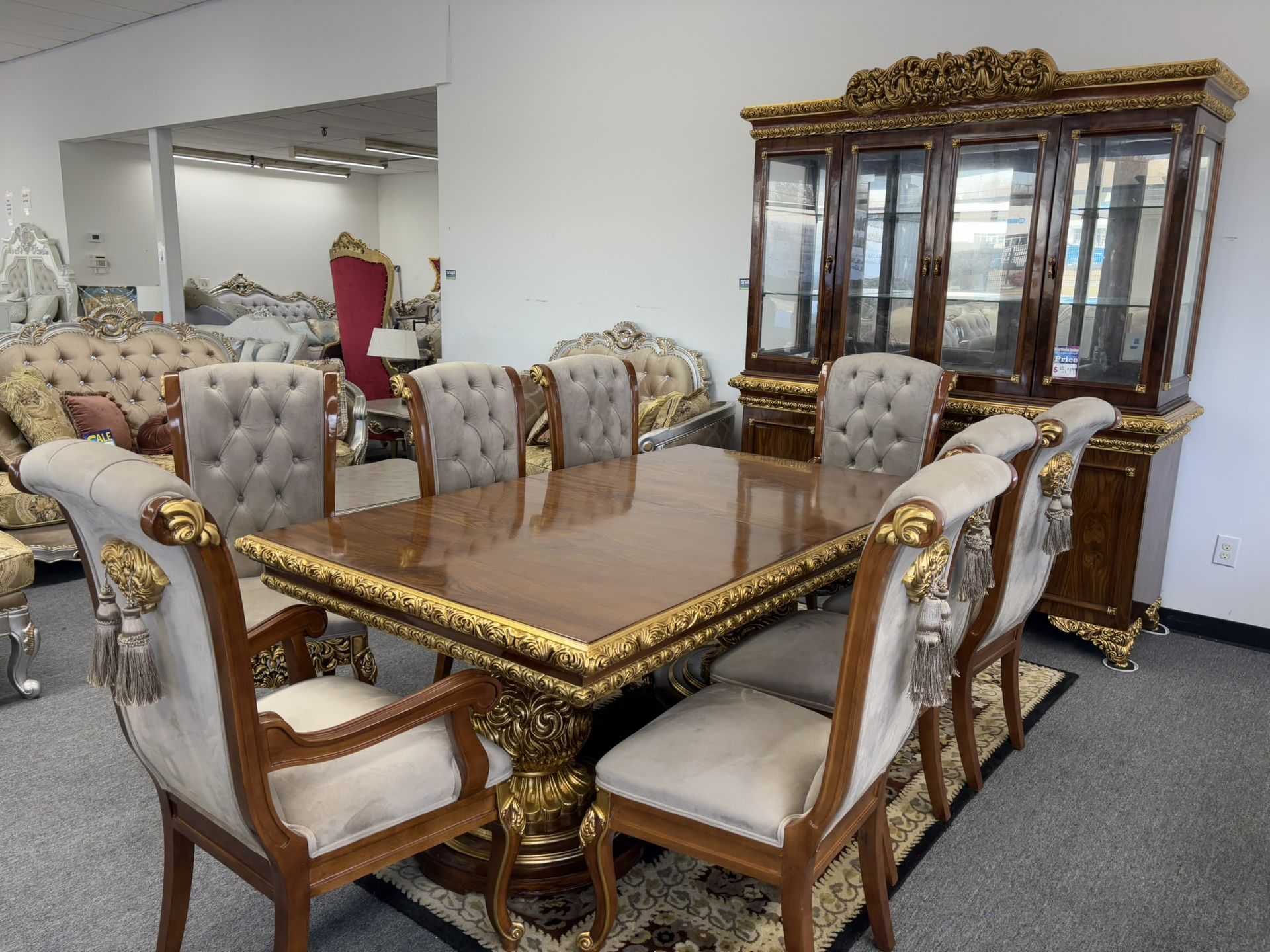 Solid Wood Dining Room Set