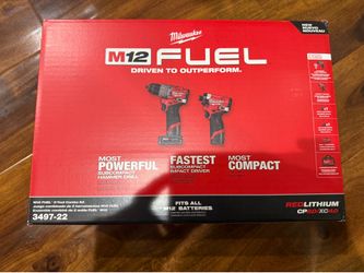 Milwaukee M12 Fuel 2 tool Combo Kit 3497-22