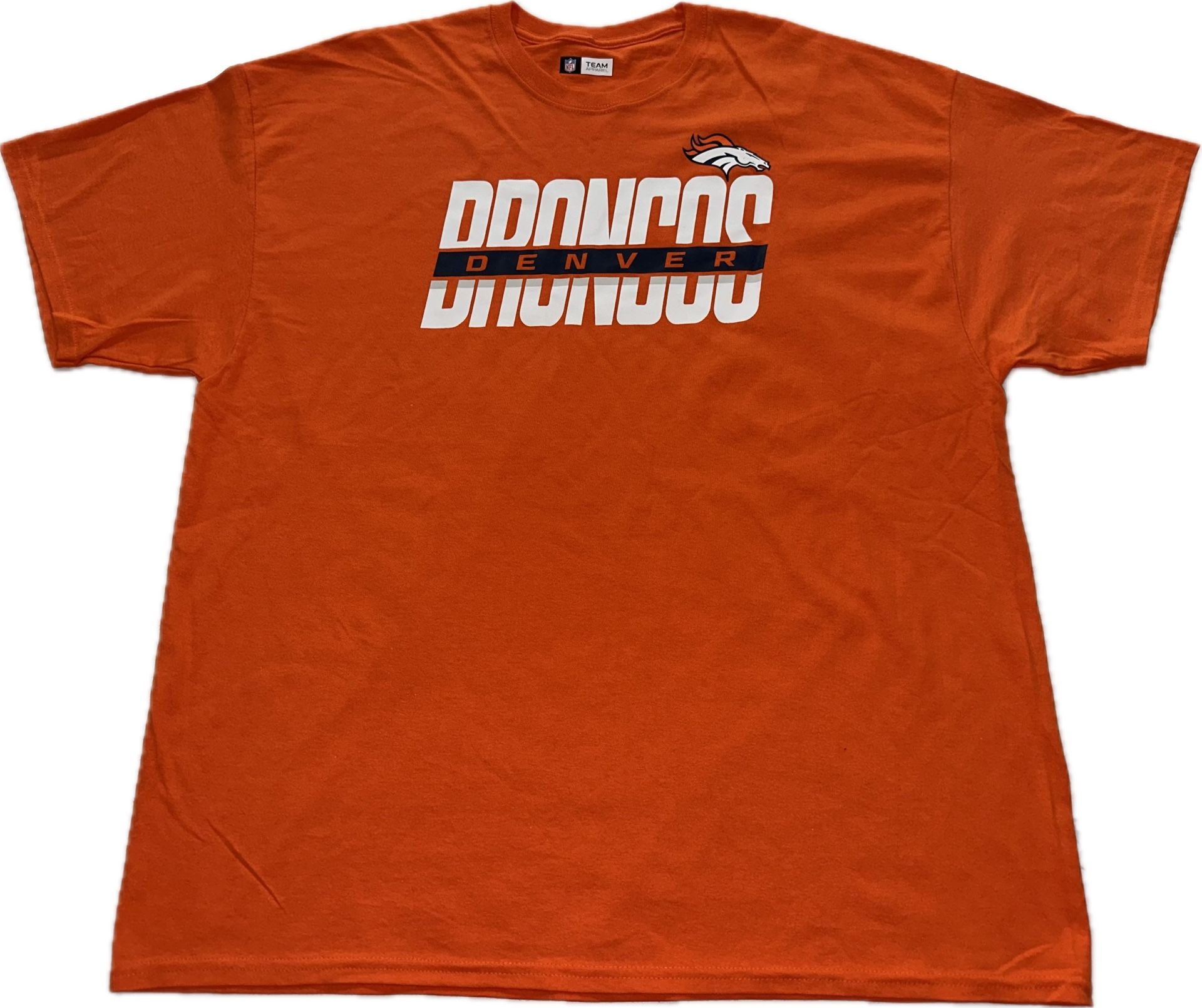 Denver Broncos Orange T Shirt Mens 2XL New