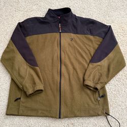 IZOD Sz XL Men Full Zip Fleece Jacket