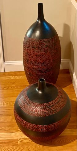 Decorative Ceramic Vases Set of 2