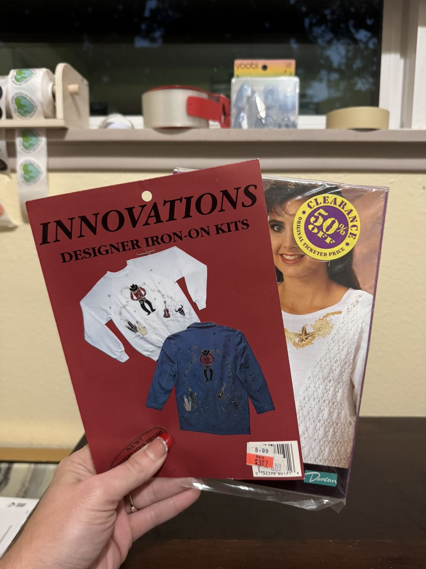 Vintage Innovations Iron-On Cowboy Kit And Seashells Kit