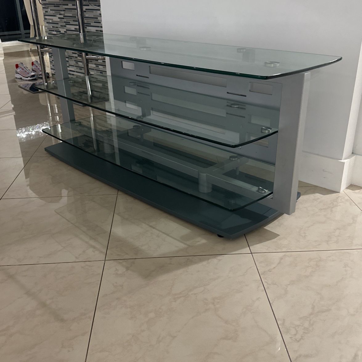 BDI Tempered Glass 3-Shelf Stand