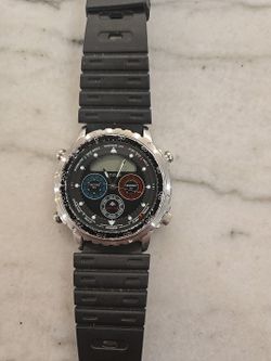 CITIZEN C050-088379K YACHTING Yacht Timer Vintage Digital LCD Analogue Watch