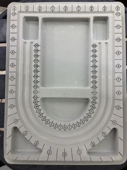 Flocked Beading Design Board / Jewelry Making Tray