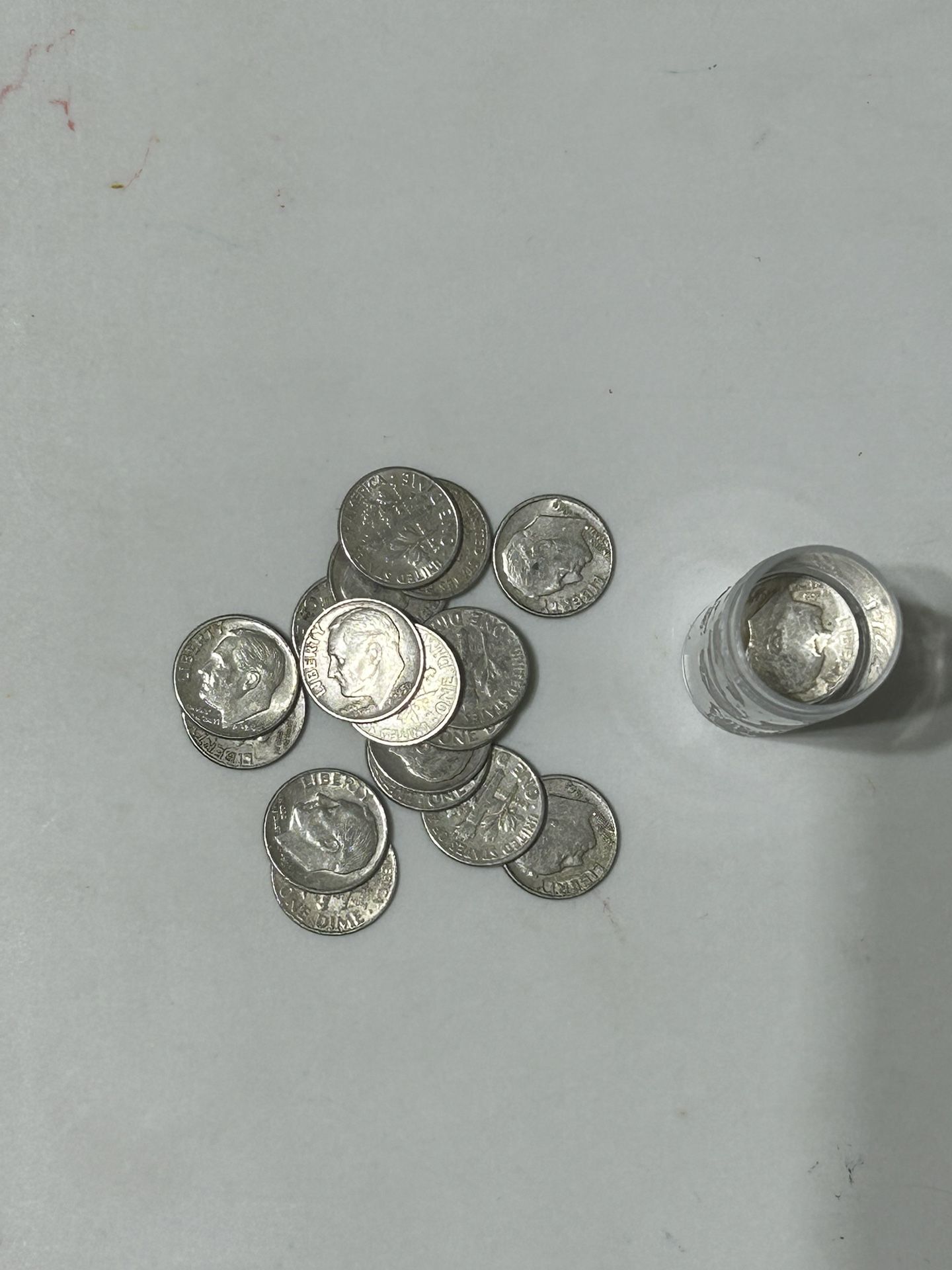 Silver Roosevelt Dime Roll