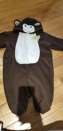 6-9 month warm monkey costume