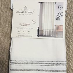 Hearth & Hand RETIRED Farmhouse Light Filtering Filtering Curtain Panel