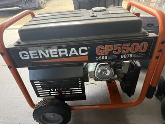 Generac GP5500 Portable Generator (6875 Starting Watts) – Low Hours / Needs Tune-Up