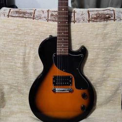 Les Paul Epiphone Junior electric guitar Sunburst - Fully Tested And Working  - With All Six Strings - Regular Guitar  Height 