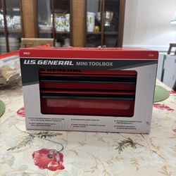 US General Mini Toolbox Brand NEW Red/Blue/Black