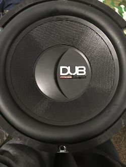 Blown subwoofer