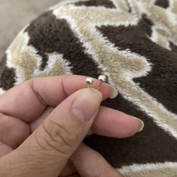 Real Silver Small Stud Earring $16
