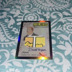 INVINCIBLE Donald Ferguson Character Laser Signapatch