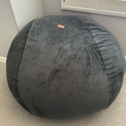 Corduroys Queen Size Grey Bean Bag Chair