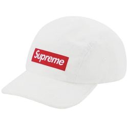 Supreme Corduroy Camp Hat White Box Logo