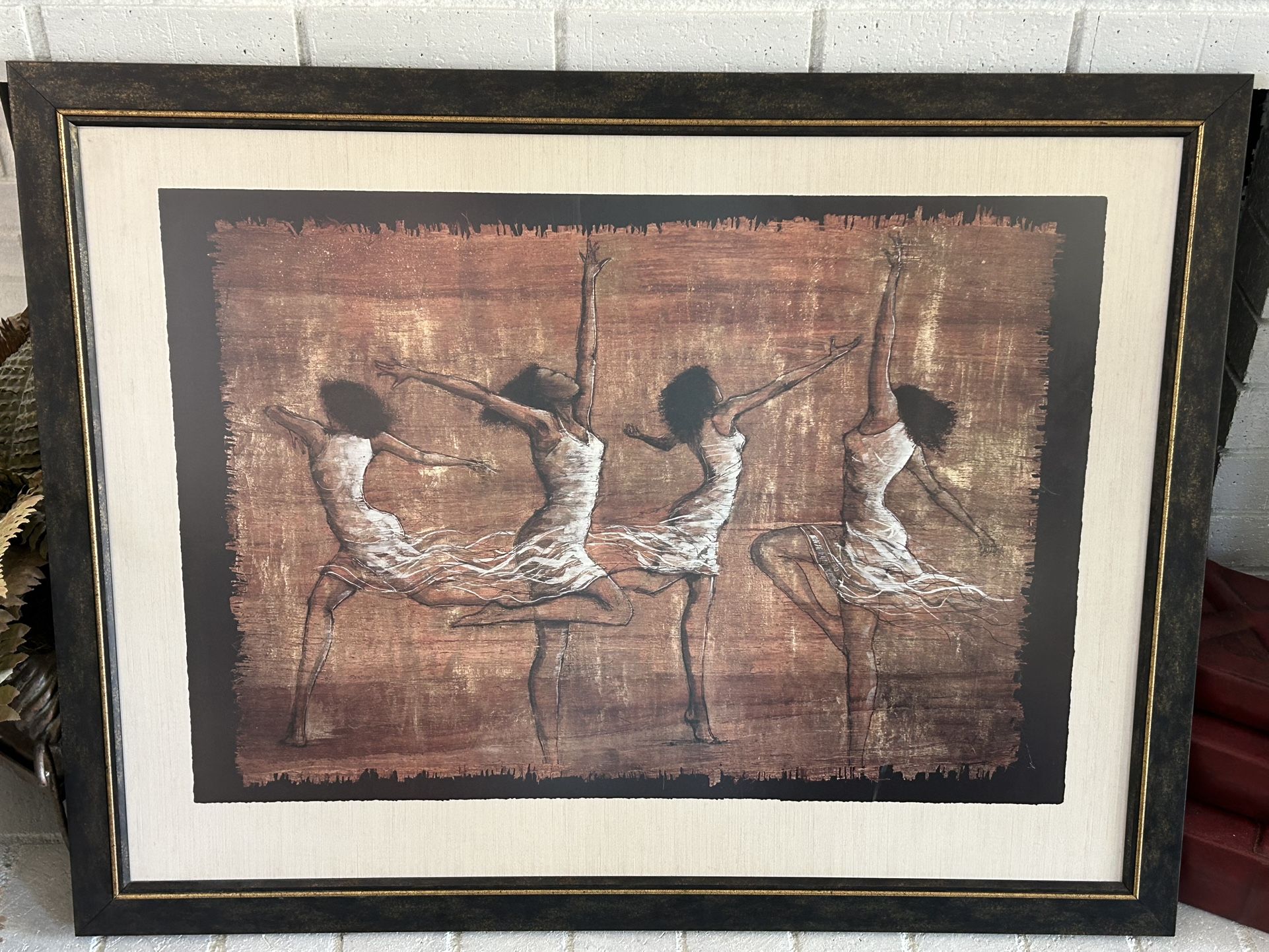 Black Art Print Dancing Ladies