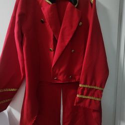 Red Tailcoat Jacket - Gothic Tailcoat Jacket Halloween 