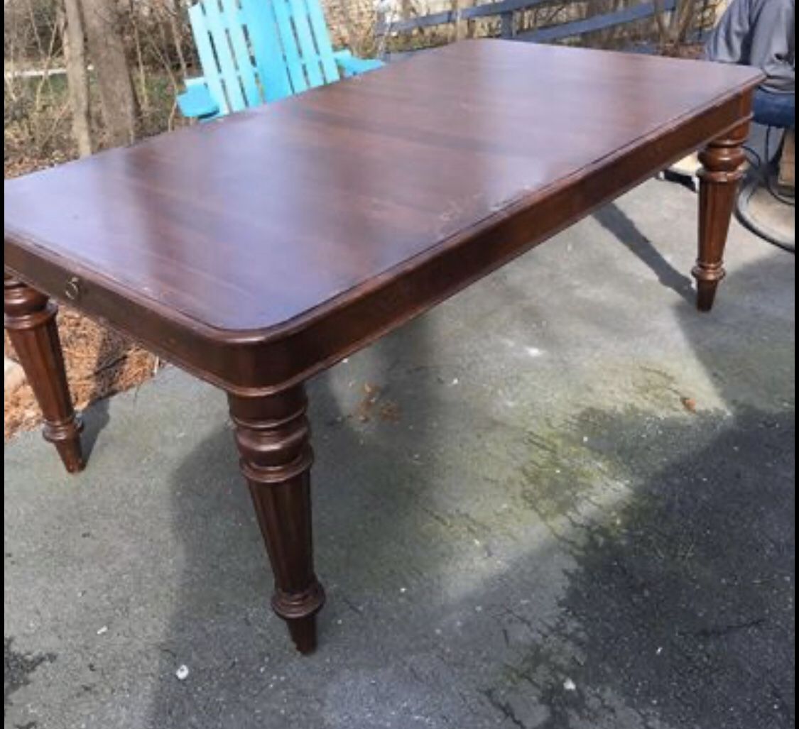 Large wood table