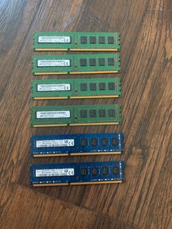 6x 4gig DDR3 ram sticks