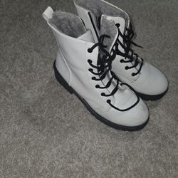 White Boots Size 10