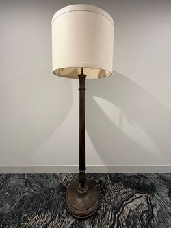 Classic Floor Lamp with Drum Shade