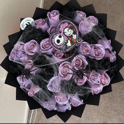Jack & Sally Bouquet Halloween