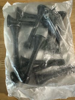 New - ORB Heavy-Duty Flexible Wire Rubber Tip Baseboard/Door Mount Door Stop