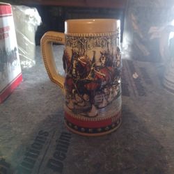 Budweiser Holiday Steins