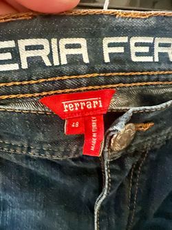 Authentic Scuderia Ferrari Lifestyle Jeans - Excellent Condition - Blue Wash - Size 48