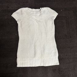 White dress barn sweater size large