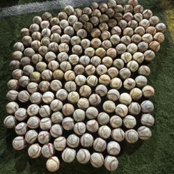 3 Buckets Used Baseballs 178 Count