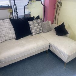 2 Pcs Sectional Sofa Set, L-Shaped,For Small Space, Good Condition,only $99, Same Day Delivery for a low fee,  