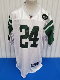 REEBOK Men Darrelle Revis #24 Authentic 100% REAL SEWN EXCELLENT USED CONDITION SIZE 50 New York Jets CONDITION/LIKE NEW CONDITION.