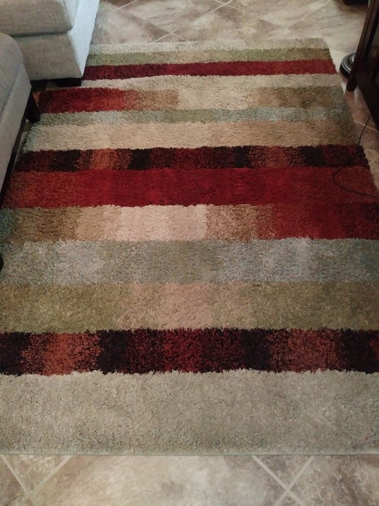 Multi color area rug