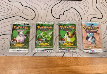 1st Edition Jungle and Unlim Fossil Booster Packs