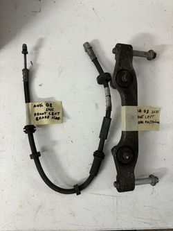 Audi Q8 Front Left Brake Caliper Fasteners And Brake Line