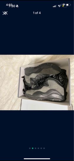 Air Jordan 10 Grey Suede Sneakers