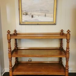 Antique Victorian 3-tier buffet cart