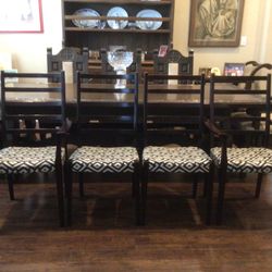 Vintage Danish Mid-Century Rosewood Ladderback Dining Chairs by Svegards, Sweden.