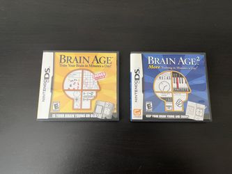 Brain Age 1 & 2 For Nintendo DS