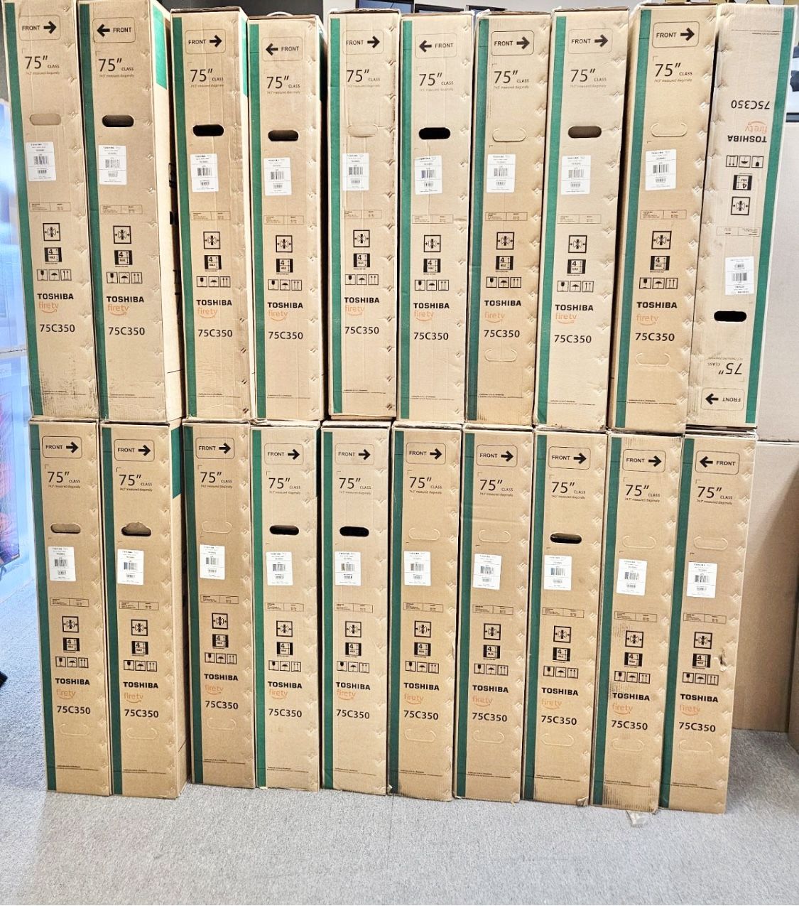 75 Tv Toshiba Smart 4k Amazon Fire Tv. In Box 6 Month Warranty.